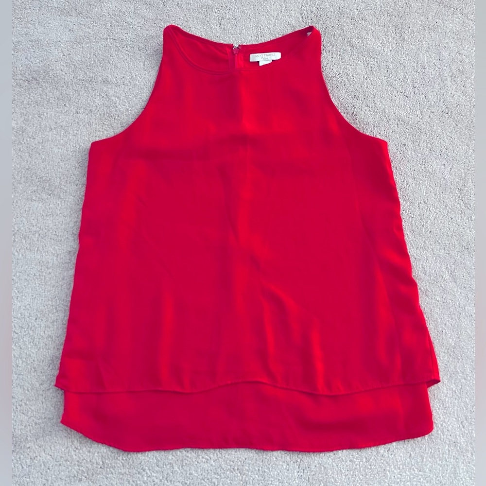 Saint Tropez women’s coral top size small